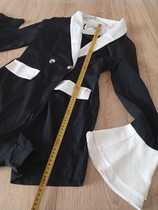 Elegancki kombinezon żakiet marynarka s 36