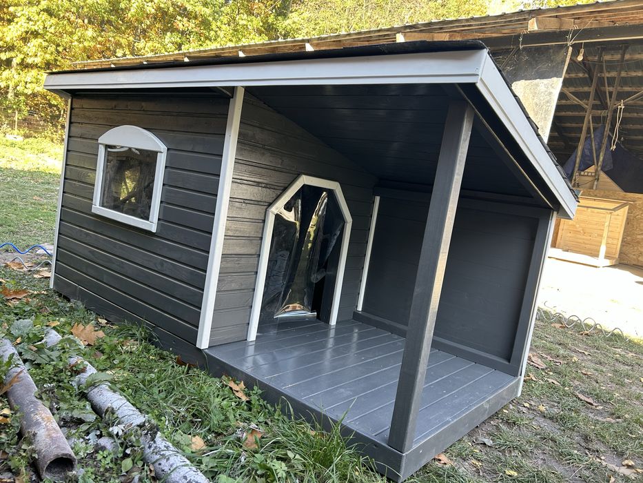 Велика будка утеплена собаці собакам песику песикам псові собача буда