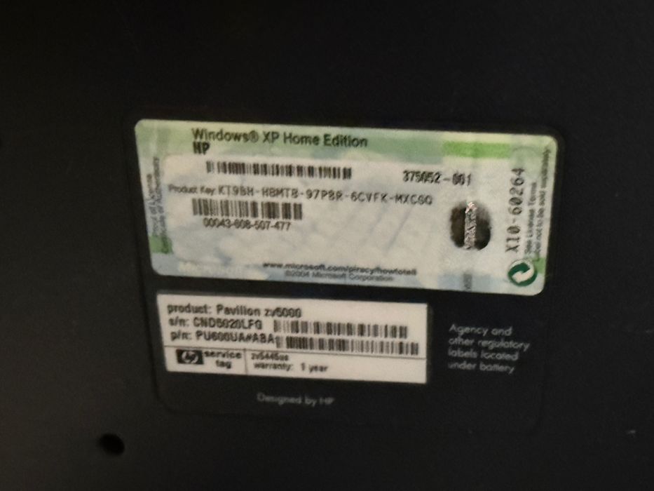 Laptop hp nie odpala na części