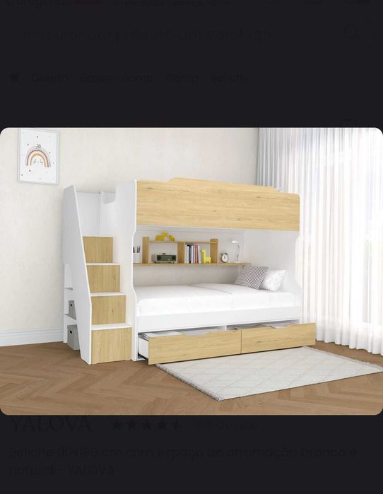 Beliche como novo+colchoes < 1mes - like new Bunkbed