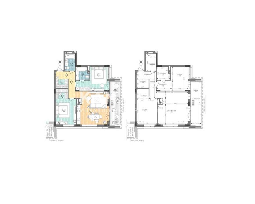 2-кімнатна квартира за адресою вул. Іллєнка Юрія (площа 91,3 м²) - Atlanta.ua - фото 2