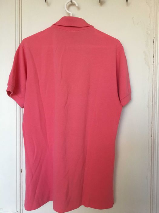 3 Polos Lacoste e Ralph Lauren original cor de rosa tamanho 2 e XL