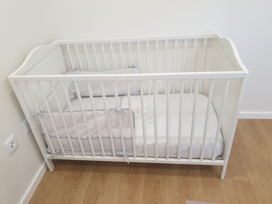 Berço Branco C/ Colchão
