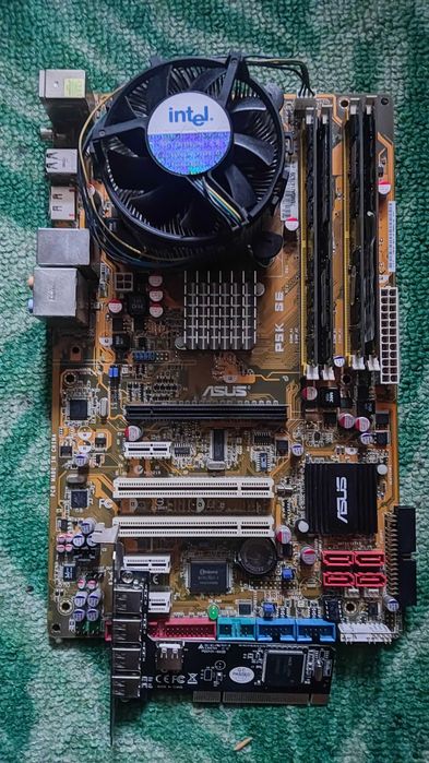 Процесор і кулер Pentium quad 6600 4ядра,озу 6гб та материнка Asus p5k