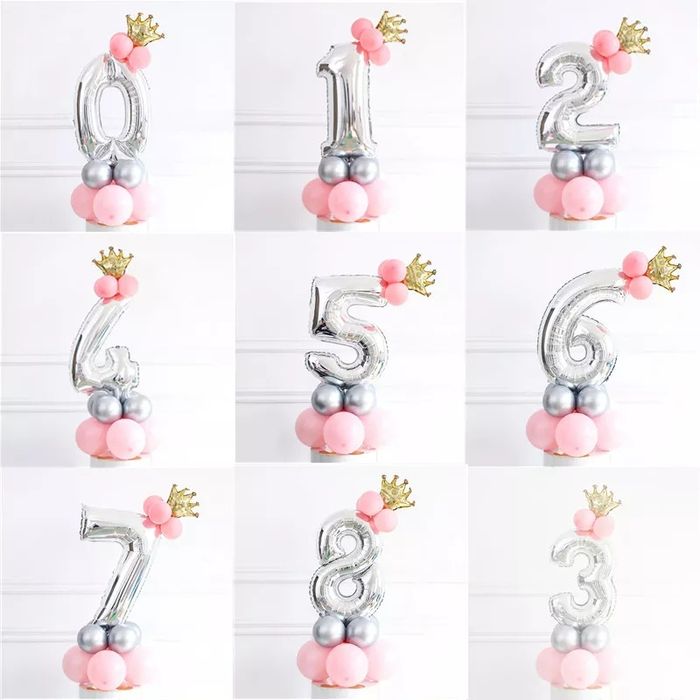 Воздушные шары на день рождения свято годик цифра 1 2 3 4 5 6 7 8 9 0