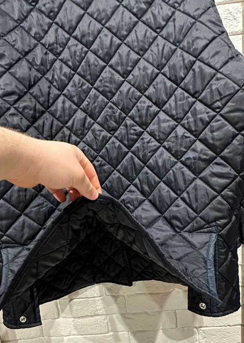 Benetton Kurtka Pikowana L Made in Italy Granatowa Stan BDB