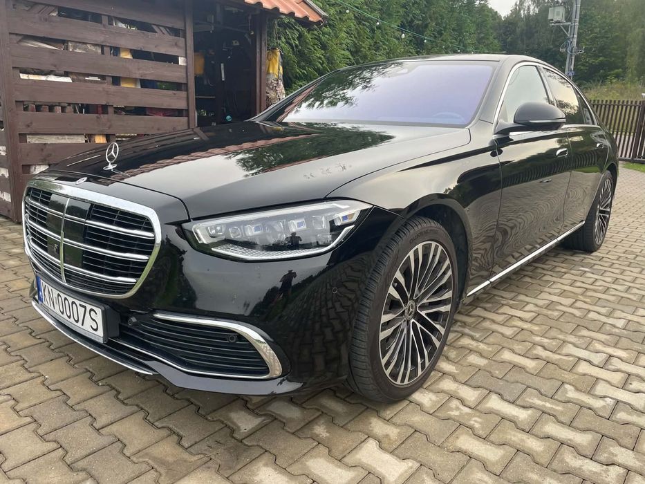 Mercedes-Benz Klasa S Mercedes-Benz s400d 4Matic Salon Polska Tempomat aktywny, dociągi, TV