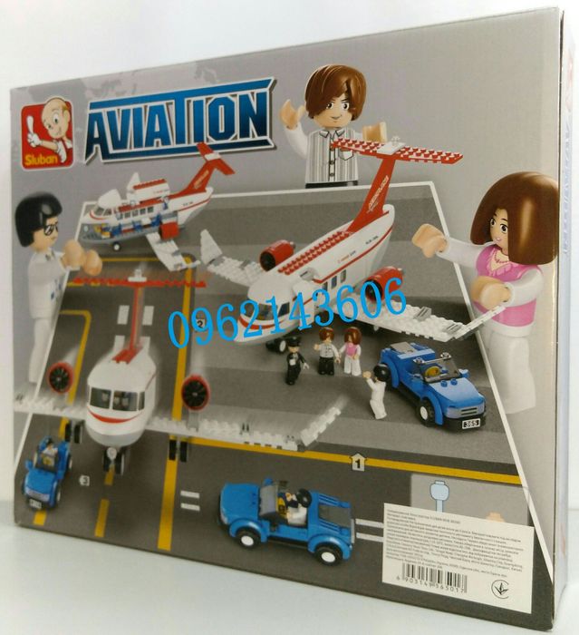 Конструктор Авиация SLUBAN M38-B0365 Пассажирский Самолёт 275 дет