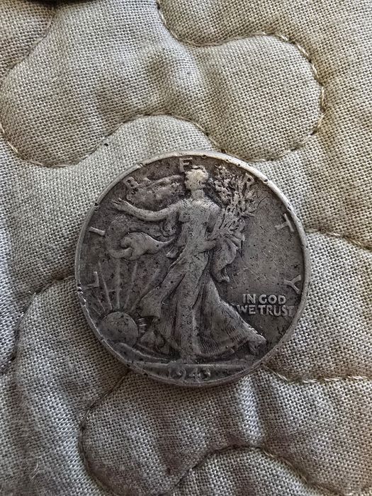 Vendo Moeda de Prata EUA 1/2 Dollar 1943 Walking Liberty