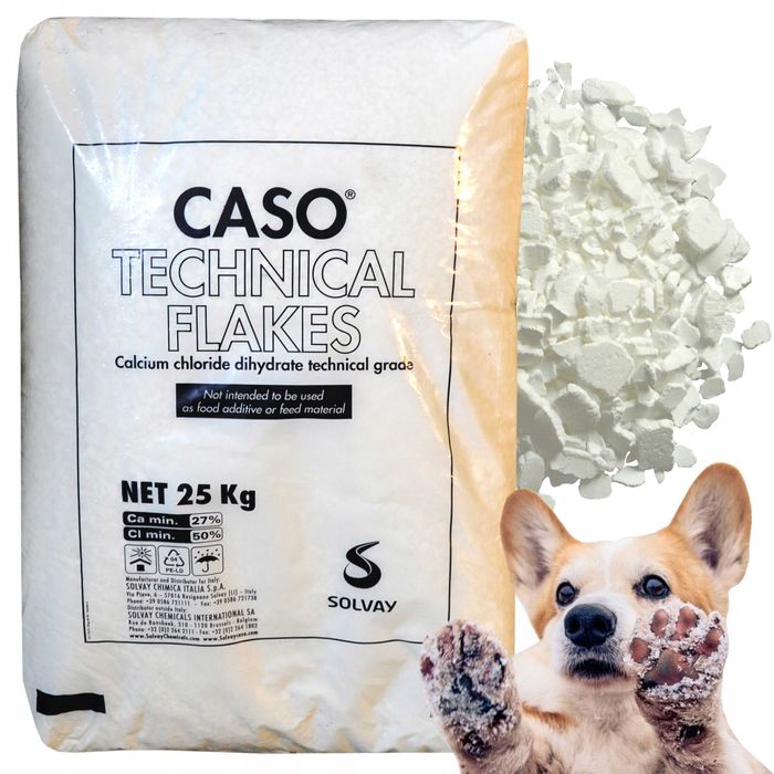 Chlorek Wapnia Zamiast Sól Drogowa 25kg KURIER gratis EKO zwierzęta