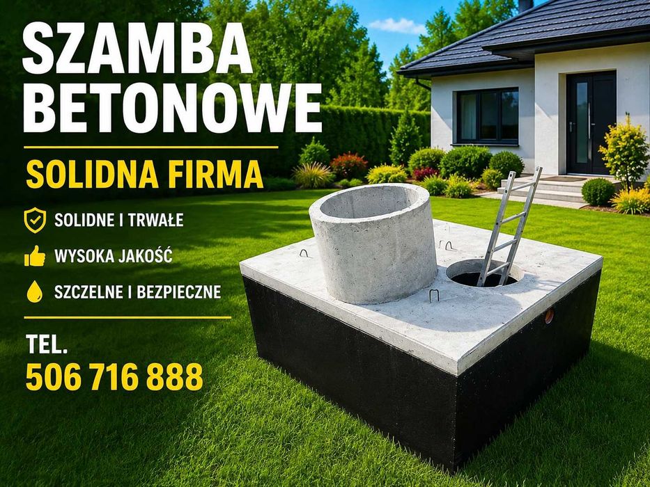 Szamba betonowe, zbiorniki na deszczówkę SOKÓŁKA