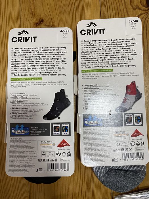 Носки для бігу спорту CRIVIT