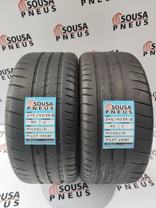 150 Euros 2 pneus 245-40ZR18 Michelin 97Y - Oferta dos Portes