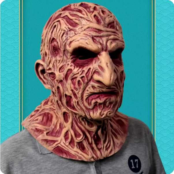 Fredy Kruger komplet: Maska+Kapelusz+Rękawica