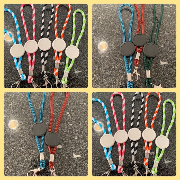 Lanyard tubular porta-chaves personalizado