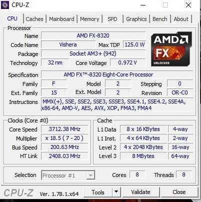 FX-8320 + Asus M5A97R2.0 + 8 Gb DDR3 + Asus Xonar D1
