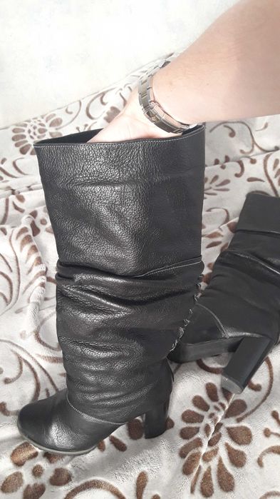 Сапоги кожаные Новые зима