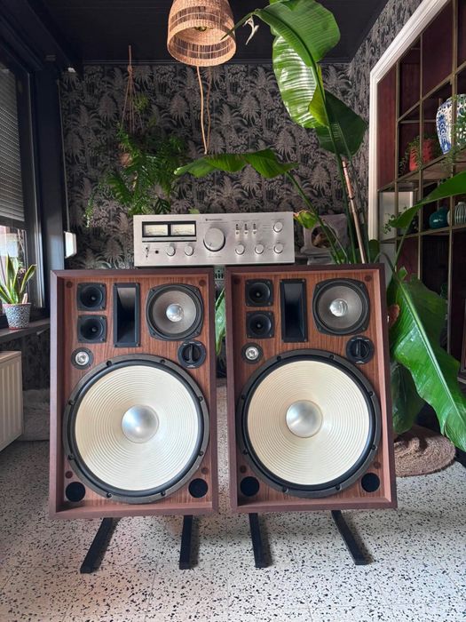 Kolumny głośnikowe KENWOOD KL7070 wzmacniacz KA 501 vintage