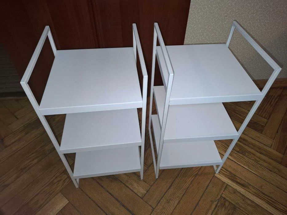 Стелажі (стійки) // Білі // 2 шт.