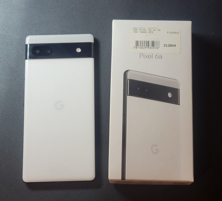 Google Pixel 6a 6/128Gb, White, Dual Sim, Neverlock, 16 Android!