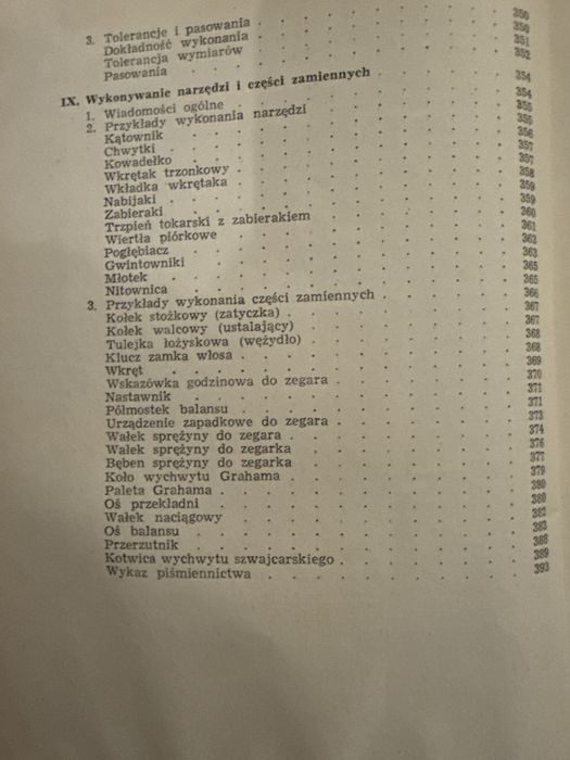 Zegarmistrzostwo technologia warsztatowa