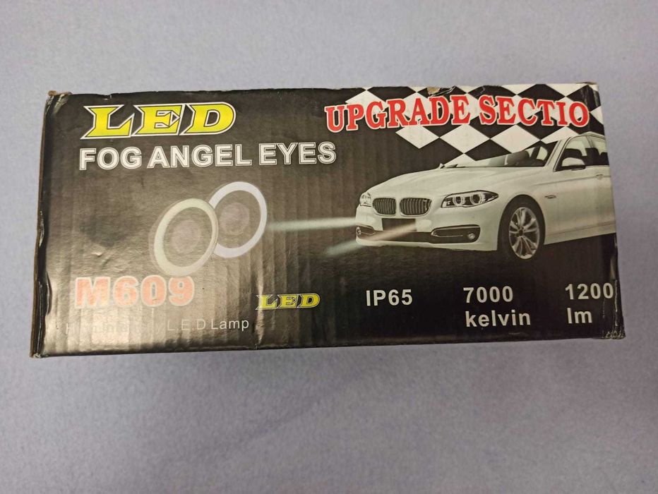 Лед-фары ангельские глазки R500 12V-55W D-76мм