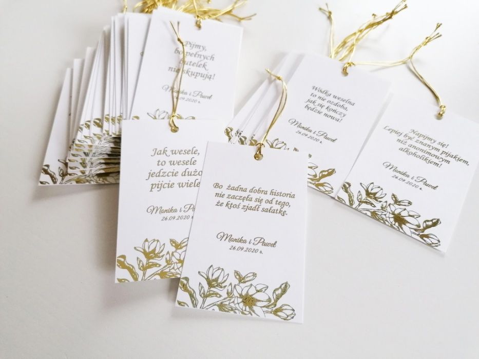 Zawieszki na alkohol glamour ZŁOTA MAGNOLIA