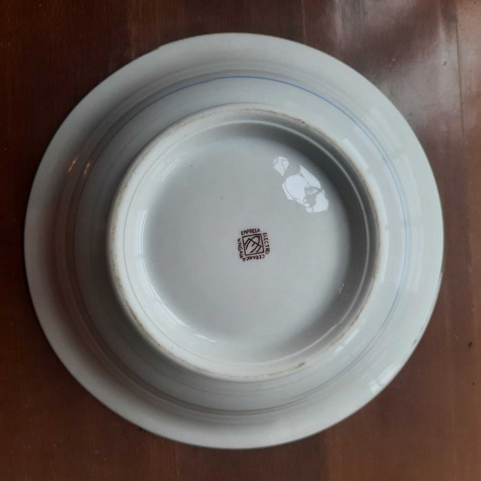 Conjunto louça antiga pavão "Cerâmica Electro V.N. Gaia"