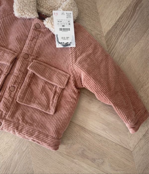 Kurtka wiosenna ocieplana Zara 92cm nowa