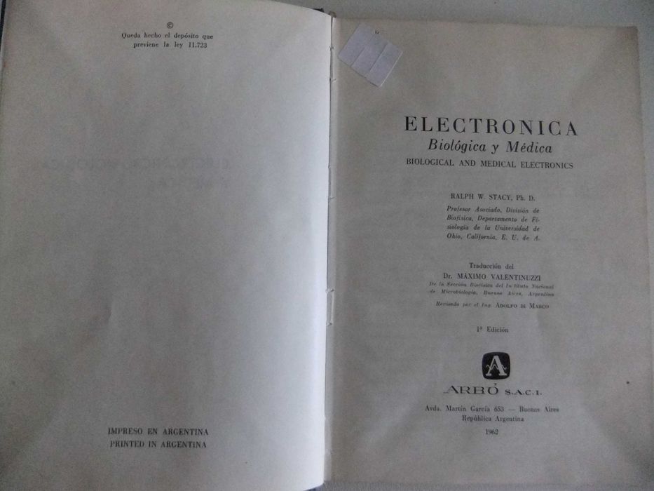 Livro técnico de electrónica: Electrónica Biológica e Médica
