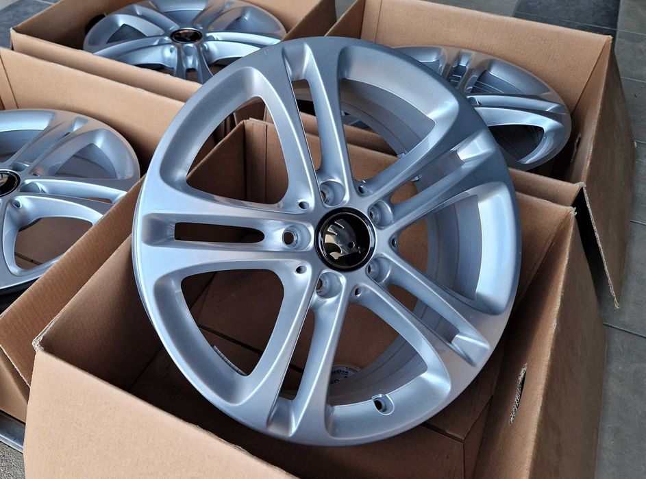 Alufelgi 17 5x112 Skoda Octavia Kodiaq Superb Yeti Karoq jak Nowe 802#