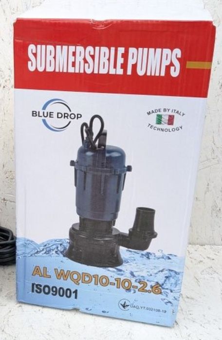 Насос WQD 2600W + 10м шланг. Выгребной дренажный фекальный