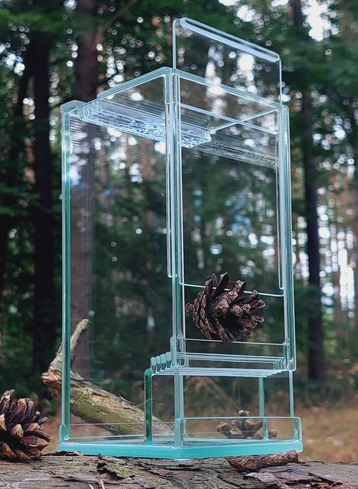 Małe Profesjonalne Terrarium 7x7x13cm szkło potrójna wentylacja EKO