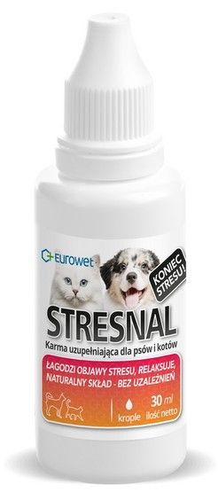 Suplement dla psa kota relaksuje uspokaja łagodzi stres Stresnal 30ml