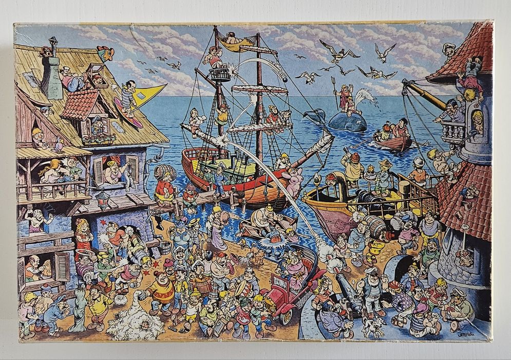 Unikat! Puzzle PRL SHANTY J.Christa 600 el. Kompletne!