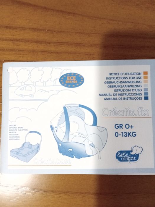 Cadeira + base da Bebe confort auto grupo 0+