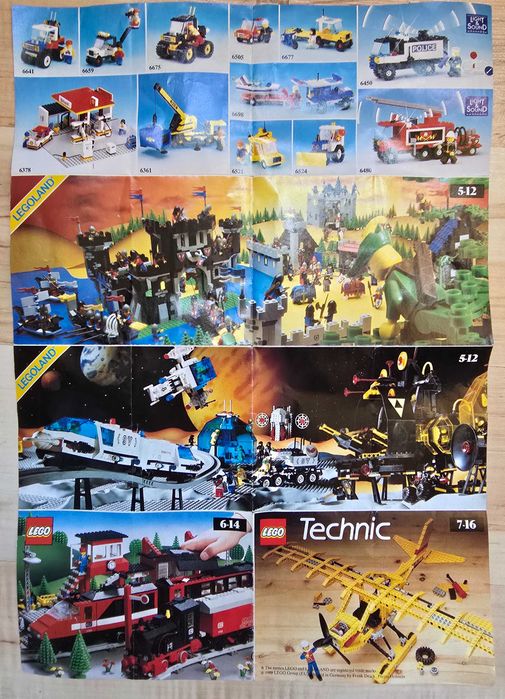 Oryginalna ulotka / Mini-katalog LEGO Legoland z 1988 roku (Kolekcjonerski Retro Unikat)
