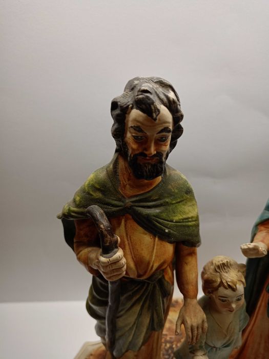 Wielka figura Capodimonte Matka Boska parcelana-