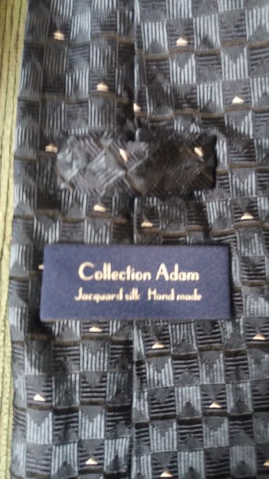 Modny elegancki krawat - jedwab, microfibra