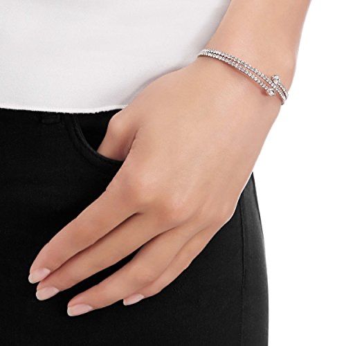 Bransoletka Swarovski krysztaly diamenty twisty bangle drop cyrkonie