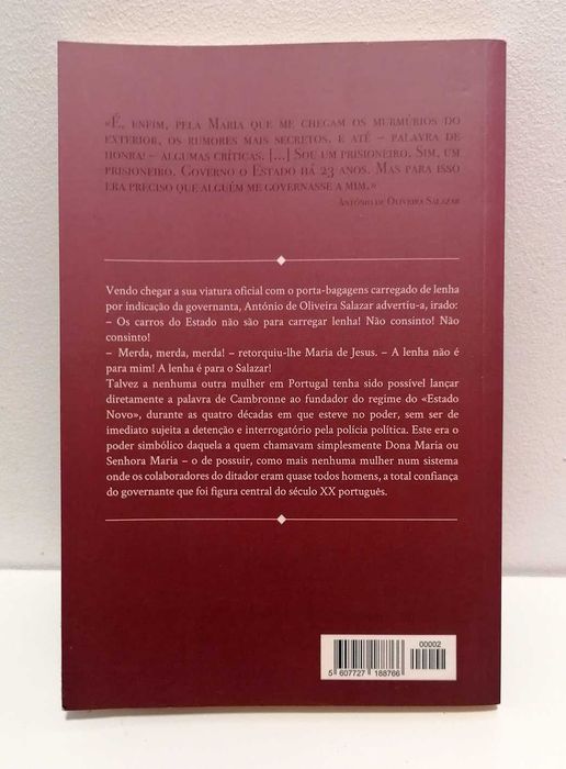 Livro - A Governanta - D. Maria, Companheira de Salazar (vol. 2)