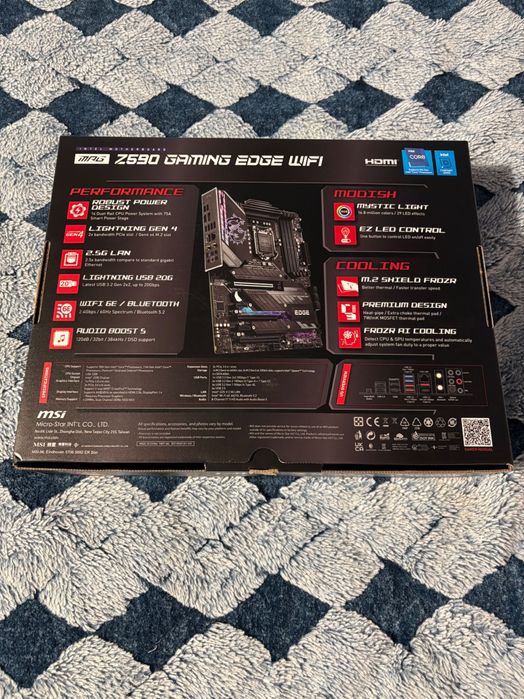 Motherboard MPG Z590 Gaming Edge