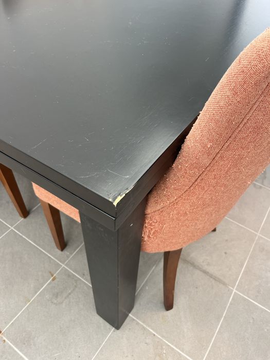 Mesa madeira preta