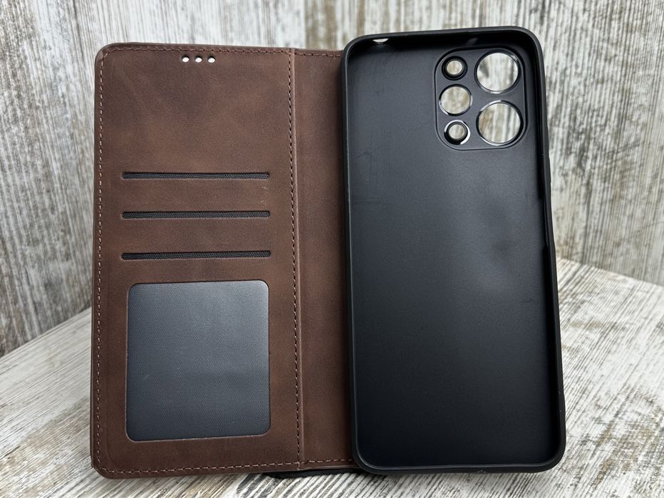 Прошитый чехол - книжка на Xiaomi Redmi 12/ 13. На магните