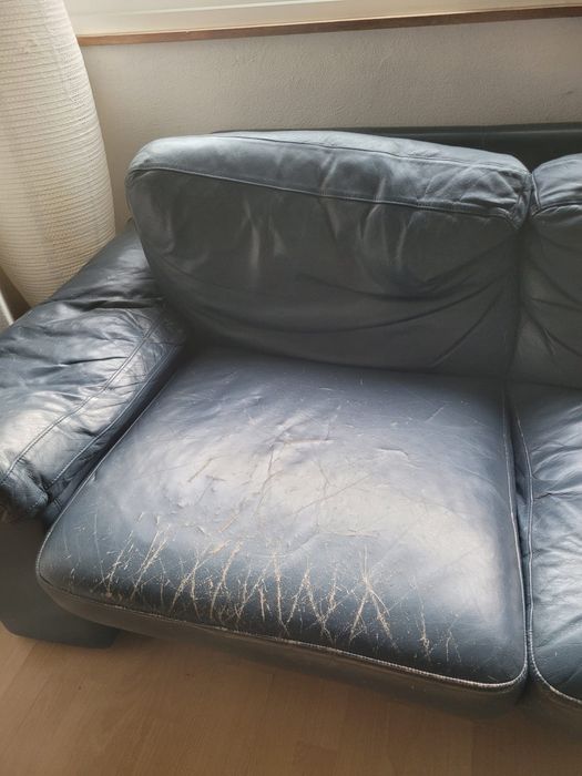Sofa de 2 lugares (em pele)