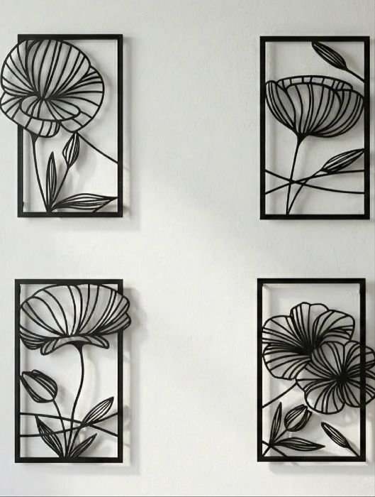 Модульна картина «Квіткова гармонія» (4 панелі)