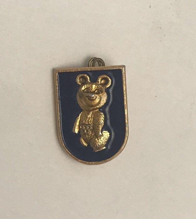 Значок олимпийский мишка