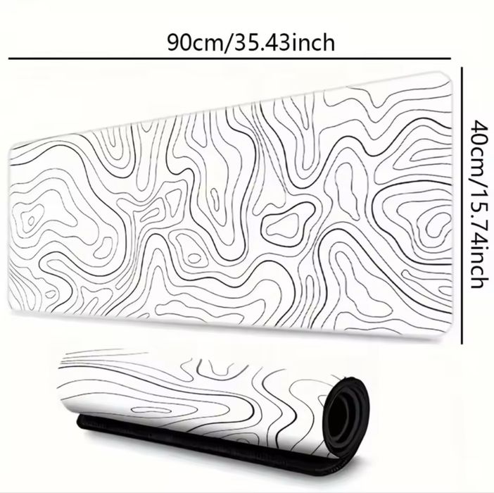 Килимок для миші та клавіатури 900x400 мм Топографія