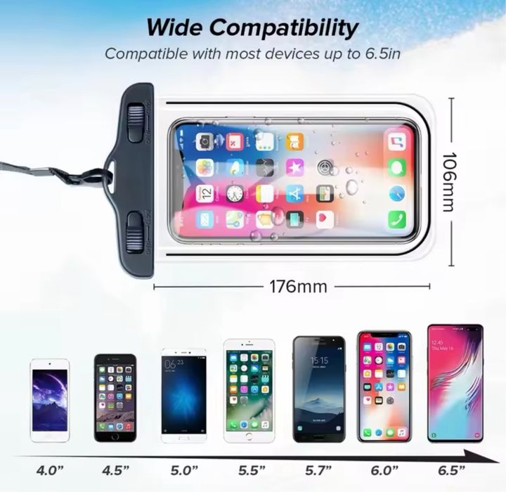 Водонепроницаемый чехол для телефона/ документов/ чехол для купания