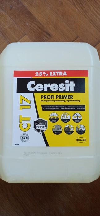 Silikon sanitarny Cersanit CS 9 i CS 25 + Grunt CT 17 10L.